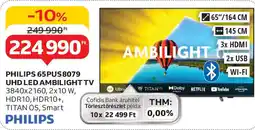 Auchan PHILIPS 65PUS8079 UHD LED AMBILIGHT TV ajánlat