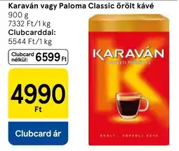 Tesco Karaván, Paloma Classic őrölt kávé ajánlat