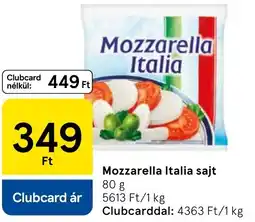 Tesco Mozzarella Italia sajt ajánlat