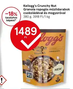 Tesco Kellogg's Crunchy Nut Granola ropogós müzlidarabok csokoládéval és mogyoróval ajánlat