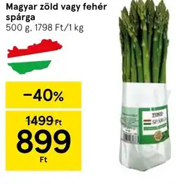Tesco Magyar zöld vagy fehér spárga ajánlat
