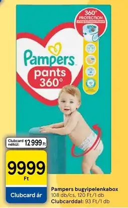 Tesco Pampers bugyipelenkabox ajánlat