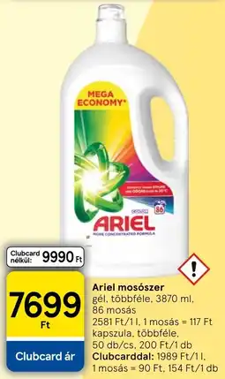 Tesco Ariel mosószer ajánlat