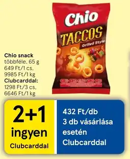 Tesco Chio snack ajánlat