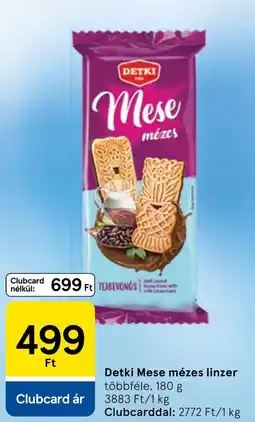 Tesco Detki Mese mézes linzer ajánlat