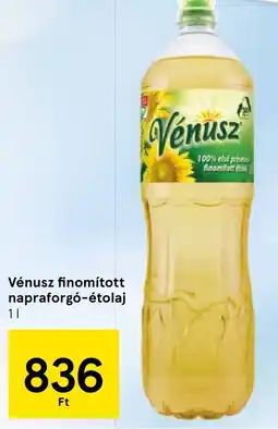 Tesco Vénusz finomított napraforgó-étolaj ajánlat