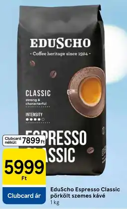 Tesco EduScho Espresso Classic pörkölt szemes kávé ajánlat