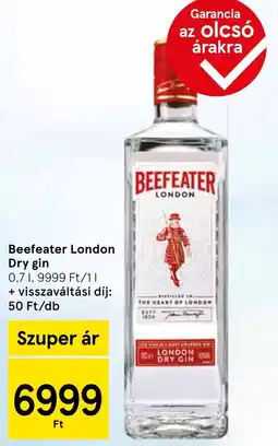 Tesco Beefeater London Dry gin ajánlat