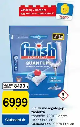 Tesco Finish mosogatógép-tabletta ajánlat