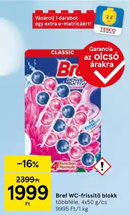 Tesco Bref WC-frissítő blokk ajánlat