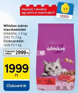 Tesco Whiskas száraz macskaeledel ajánlat