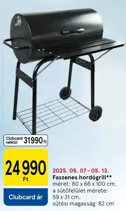 Tesco Faszenes hordógrill ajánlat