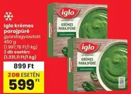 Spar Iglo krémes parajpüré ajánlat