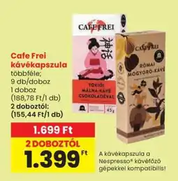Spar CAFE FREI Kávékapszula ajánlat