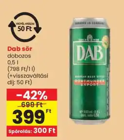 Spar Dab sör ajánlat