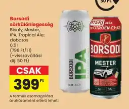 Spar Borsodi sörkülönlegesség ajánlat