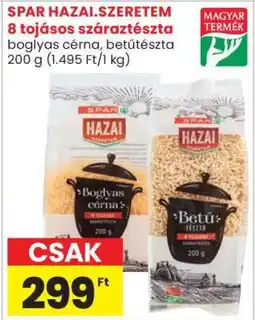 Spar Market SPAR HAZAI.SZERETEM 8 tojásos száraztészta ajánlat