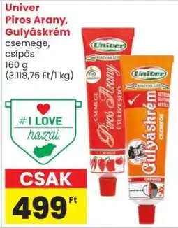Spar Market Univer Piros Arany, Gulyáskrém ajánlat