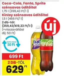 Spar Market Coca-Cola, Fanta, Sprite szénsavas üdítőital ajánlat