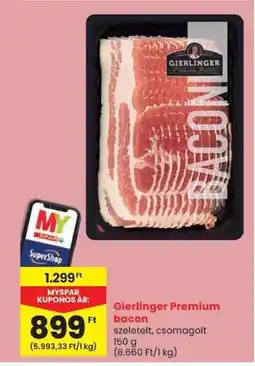 Spar Gierlinger Premium Bacon ajánlat