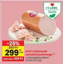 Spar eFeF csirkemell szendvicscsemege ajánlat