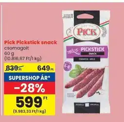 Spar PICK PICKSTICK SNACK ajánlat