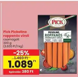 Spar Pick Pickolino roppanós virsli ajánlat