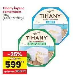 Spar Tihany Ínyenc Camembert ajánlat