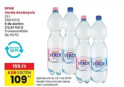 Spar SPAR Verde ásványvíz ajánlat