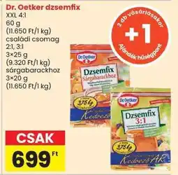 Spar Dr. Oetker dzsemfix ajánlat