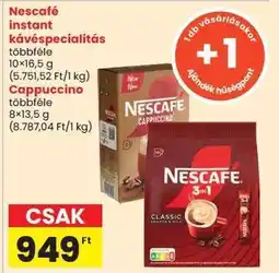 Spar Nescafé instant kávéspecialitás ajánlat