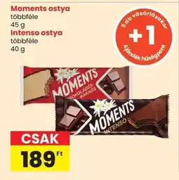 Spar Moments ostya / Intenso ostya ajánlat