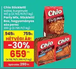 Spar Chio Stickletti, Party Mix, Stickletti Box ajánlat