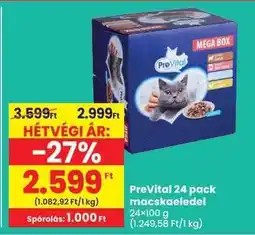 Spar PreVital 24 pack macskaeledel ajánlat