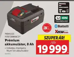 Lidl PARKSIDE PERFORMANCE Prémium akkumulátor, 8 Ah ajánlat