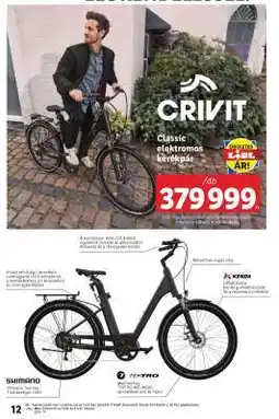 Lidl CRIVIT Classic elektromos kerékpár ajánlat
