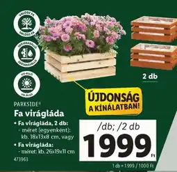 Lidl Fa virágláda ajánlat