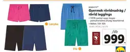 Lidl pepperts! Gyermek rövidnadrág / rövid leggings ajánlat