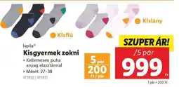 Lidl LUPILU Kisgyermek zokni ajánlat