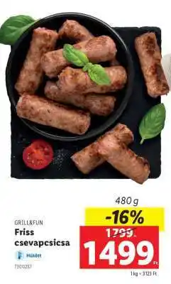 Lidl Friss csevapcsicsa ajánlat