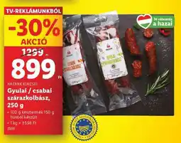 Lidl Gyulai / csabai szárazkolbász, 250 g ajánlat