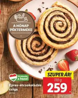 Lidl Epres-étcsokoládés csiga ajánlat