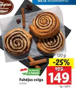 Lidl Fahéjas csiga ajánlat