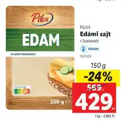 Lidl PILOS Edámi sajt ajánlat