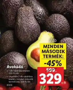 Lidl Avokádó ajánlat