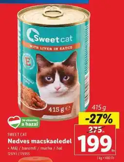 Lidl SWEET CAT Nedves macskaeledel ajánlat