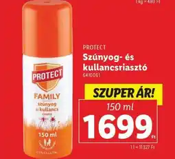 Lidl PROTECT Szúnyog- és kullancsriasztó ajánlat