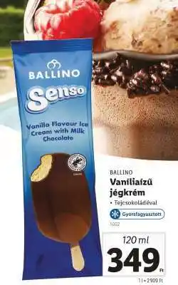 Lidl BALLINO Vaníliaízű jégkrém ajánlat