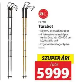 Lidl CRIVIT Túrabot ajánlat