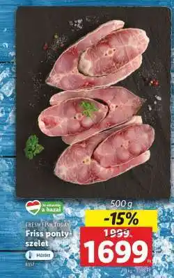 Lidl Friss ponty-szelet ajánlat